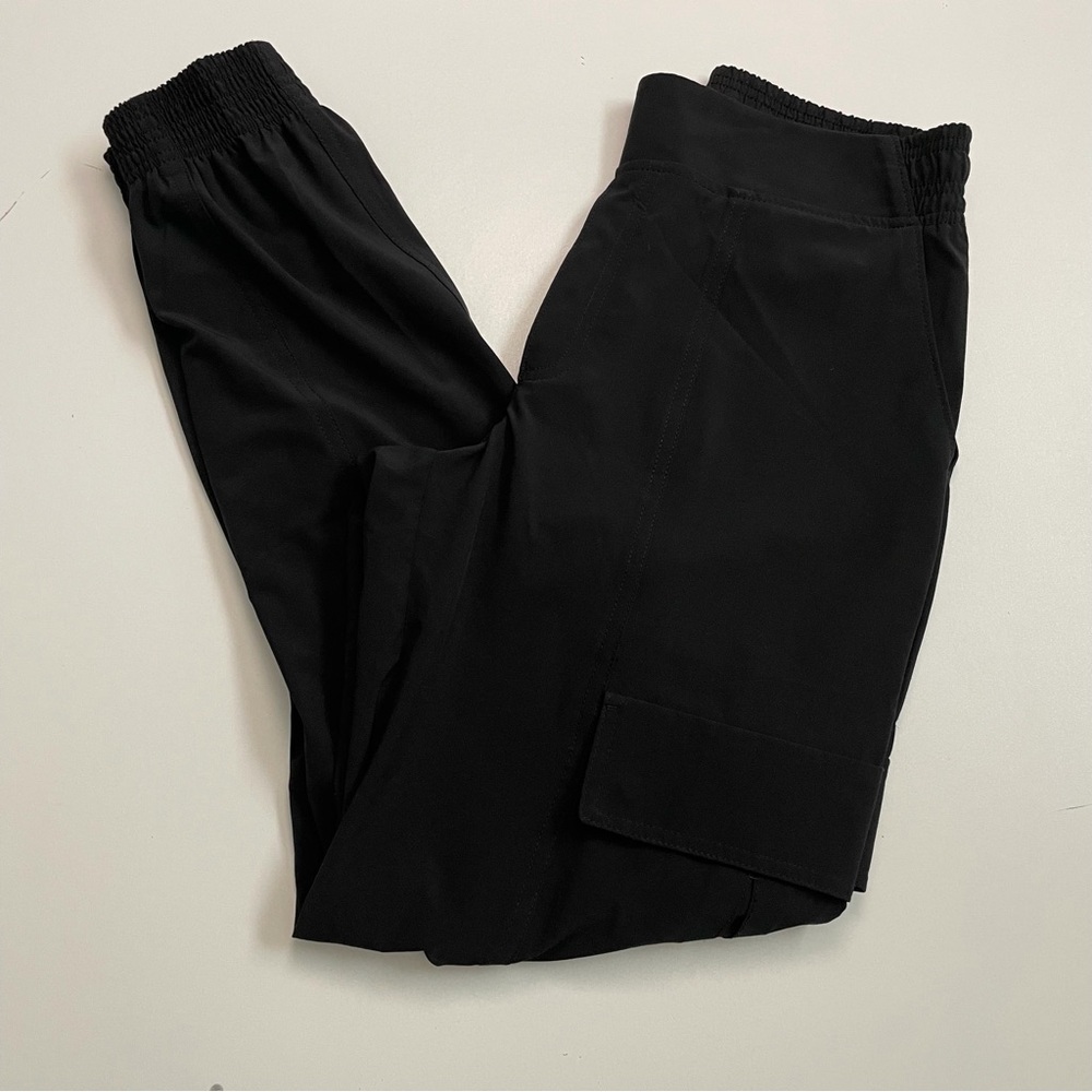 Athleta Pants Chelsea Utility Jogger Cargo Pockets Lightweight Athletic Black